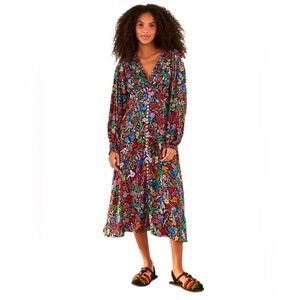 FARM Rio Tropical Garden Midi Dress